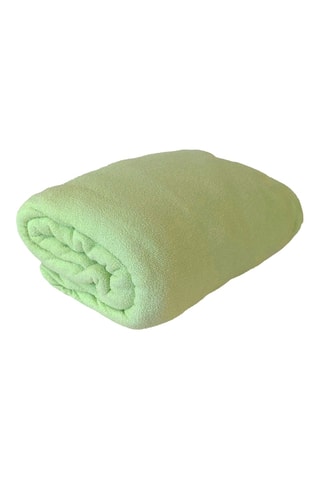 Sábana bajera Jersey punto rizo - Anís