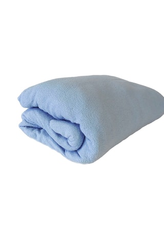 Sábana bajera Jersey punto rizo - Azul