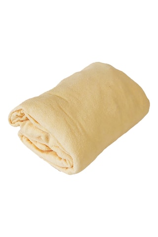 Sábana bajera Jersey punto rizo - Amarillo