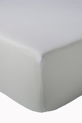 Sábana bajera de algodón peinado 80 hilos/cm² Alex - Gris