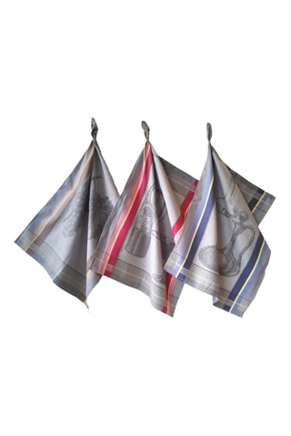 6 paños Vendanges - Gris