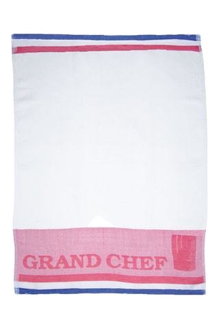 6 paños de lino Grand Chef - Blanco