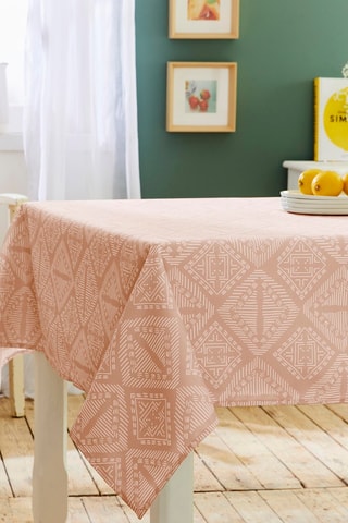 Mantel rectangular Boho - Rosa viejo