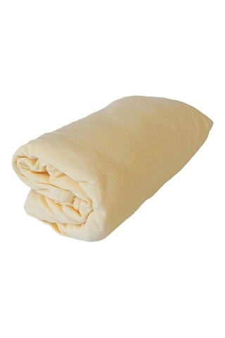 Sábana bajera Jersey cabeza y pies reclinables - Amarillo