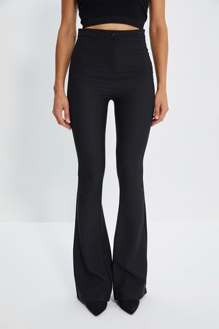 Pantaloni flare - Nero