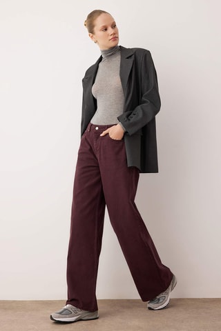 Jean wide legs - Bordeaux