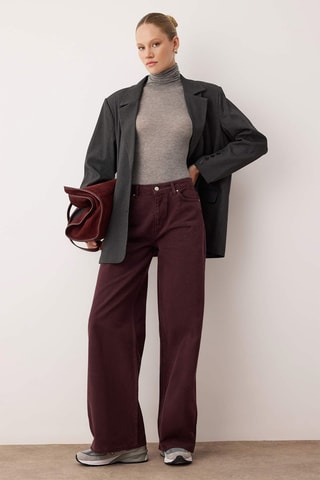 Jean wide legs - Bordeaux