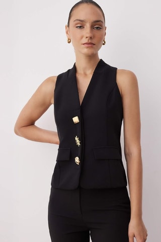 Gilet da completo slim. - Nero