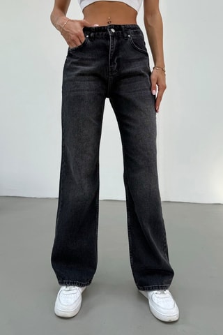 Jeans wide legs - Grigio