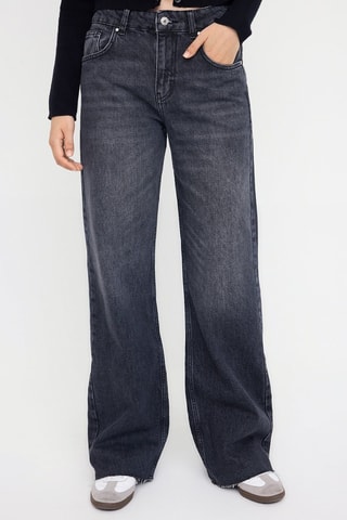 Jeans wide legs - Grigio