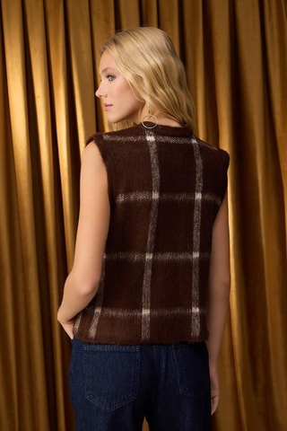 Giacca senza maniche - Marrone