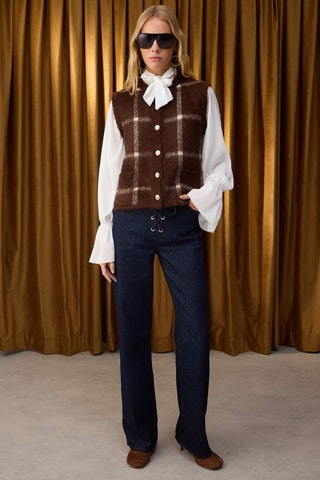 Giacca senza maniche - Marrone