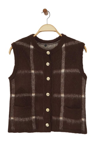 Giacca senza maniche - Marrone