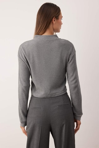 Cardigan corto - Grigio