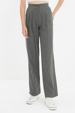 Pantaloni wide legs - Grigio