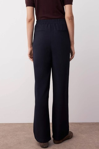 Pantalon wide legs - Bleu marine