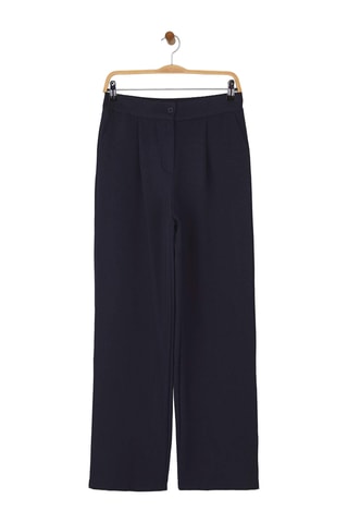 Pantalon wide legs - Bleu marine