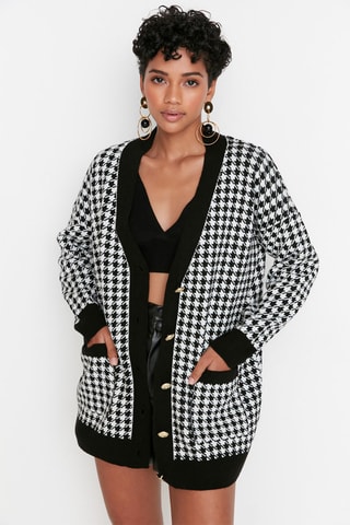 Cardigan - Bianco e nero