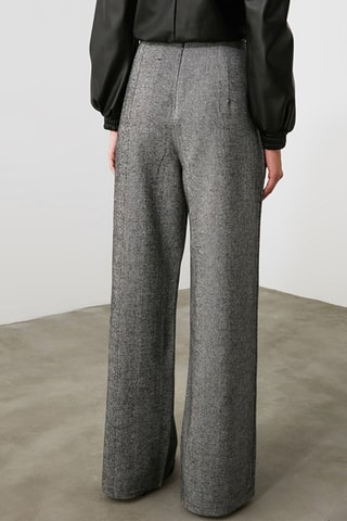 Pantaloni a vita alta - Grigio