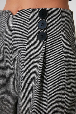 Pantaloni a vita alta - Grigio