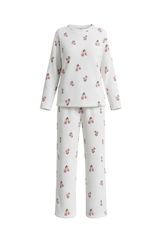 Pigiama - Bianco, verde e rosa