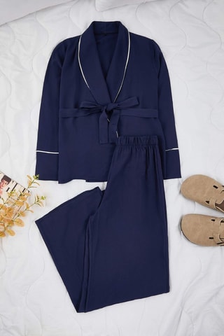 Pigiama - Bianco e blu