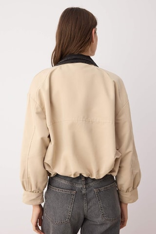 Giubbotto - Nero e beige