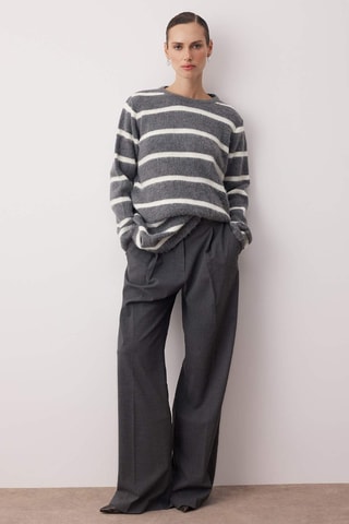 Pull - Blanc et gris