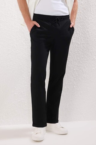 Pantaloni regular - Nero