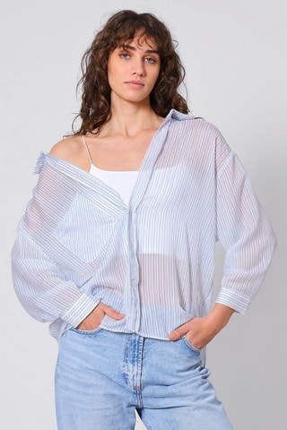 Camicia oversize - Blu