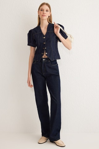 Camicia in jeans - Blu