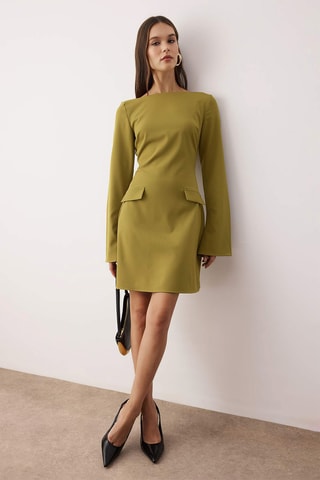 Abito taglio dritto - Verde