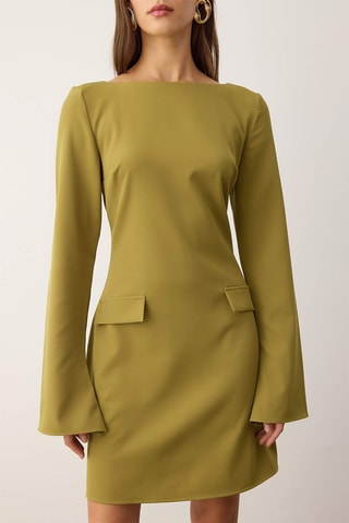 Abito taglio dritto - Verde