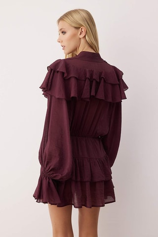Abito con volant - Bordeaux