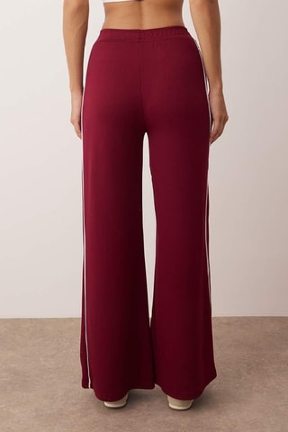 Pantalon wide legs - Bordeaux