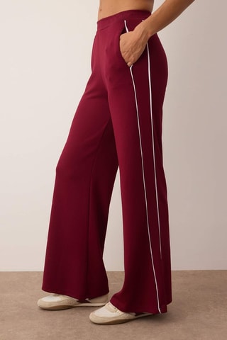 Pantalon wide legs - Bordeaux