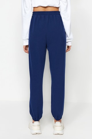 Jogging taille haute - Bleu