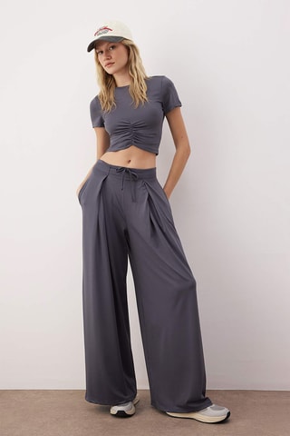 Pantaloni palazzo - Antracite