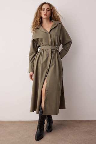 Abito a camicia - Kaki