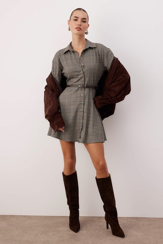 Abito a camicia - Marrone