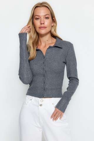 Camicia slim - Grigio