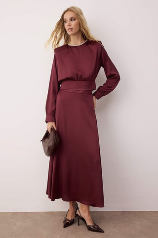 Blusa e gonna lunga a vita alta - Viola