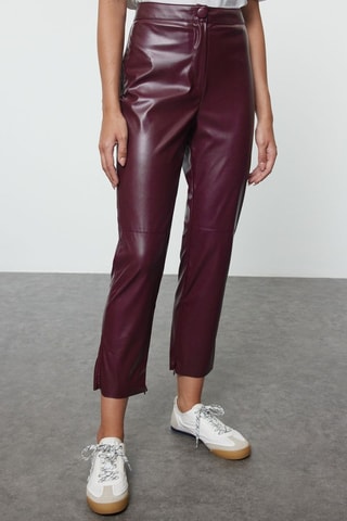 Pantalon cigarette - Bordeaux