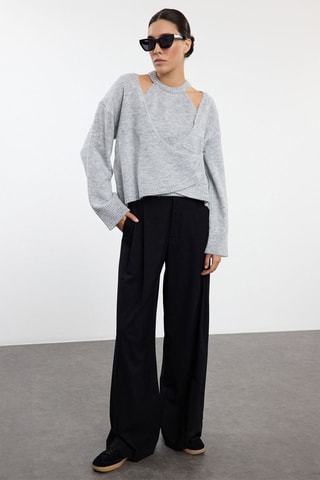 Cardigan e top - Grigio