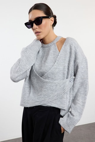 Cardigan e top - Grigio