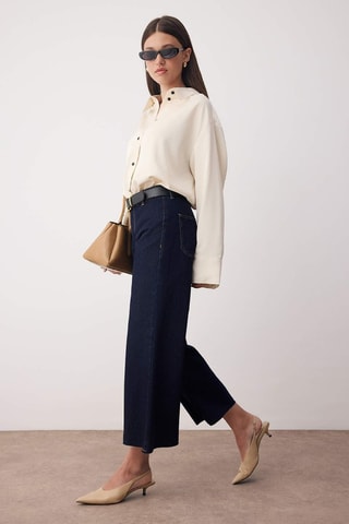 Jeans wide legs - Blu