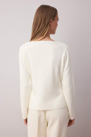 Cardigan regular - Bianco