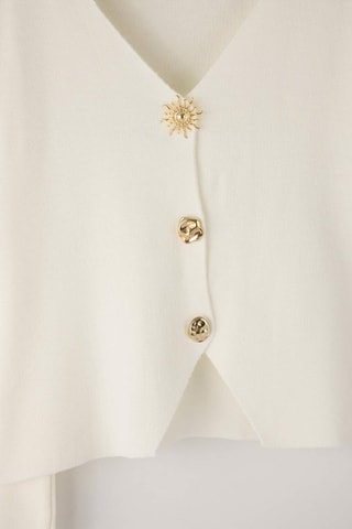 Cardigan regular - Bianco