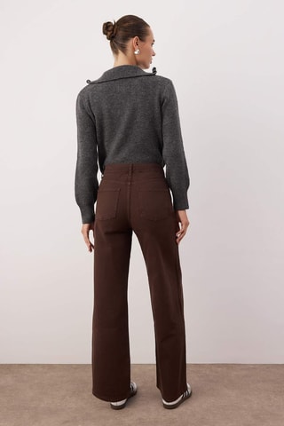 Jeans - Marrone scuro