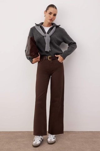 Jeans - Marrone scuro